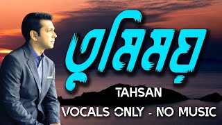 To Airport Theme song Tumimoy By Tahsan | Vocal Only | No Music | Vocal With Lyrics | Without Music