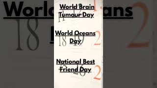 IMPORTANT DAYS AND THEMES 2025 | WORLD OCEAN DAY #facts