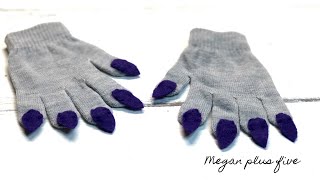 DIY HOW TO MAKE DINOSAUR CLAWS COSTUME | CLAW GLOVES | EASY COSTUME