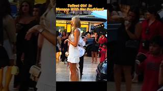 tallest Girl in Monaco With Her boyfriend #monaco #luxurylifestyle #tallestgirl#monacolife #rich
