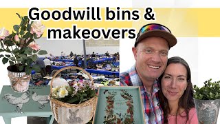 Goodwill Bins Thrift With Me Cozy Cottage Thrifted Makeovers With Iron Orchids Designs Transfers