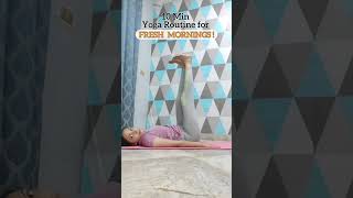 10 min Yoga routine for fresh mornings #yogaroutine #morningroutine