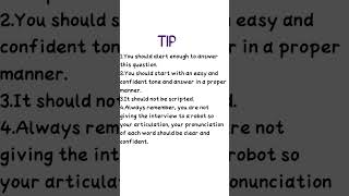 INTERVIEW QUESTIONS WITH USEFUL TIPS #interview #interviewquestions #interviewtips #interviewshorts