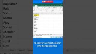 CONVERT VERTICAL COLUMN INTO HORIZONTAL ROW #VIBEHUB