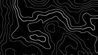 10 Hour Black & White Topographic Map Animation — Ambient 4K OLED Loop for Screensaver & Wallpaper