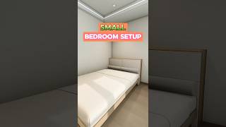 MAXIMIZE Space in Your Small Bedroom Design! #3dinterior #home #bedroomdecor #interior #design