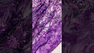 5 Yards Corded Sequin Embroidered Lace Fabric – Luxury Wedding Gown & Evening Dresses Material DX028