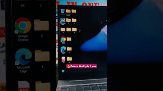 Delete Multiple Icons #windows #computer #computershorts #laptoptricks  #tipsandtricks #viralshorts