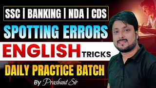 English Miscellaneous Questions Class for SSC CGL , Bank Exams and Delhi Police Exams #spottingerror