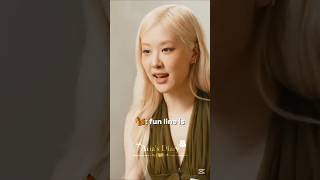Rosé's favorite line from #ROSIE #ROSÉ #ID #Vampirehollie #numberones #interview #rosie_by_rosé #fyp
