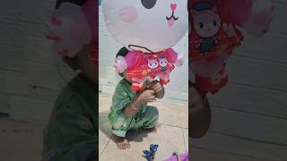 masyaAllah cantikku #babylucu #balon#hellokitty #fypシ