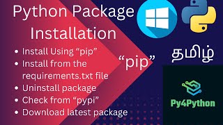 Python package installation  | pip install Tamil | pip installation in windows | pip windows Tamil