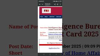 #IB SA ADMIT CARD CHECK ✅💕 DCKVK 💕👍 SUBSCRIBE