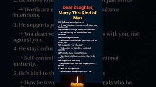 Dear Daughter, This Is the Man You Deserve #lifeadvice #love #healthandwellnessforseniors