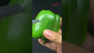 Bell Peppers Carving ASMR #vegetablecarving #satisfying #cute