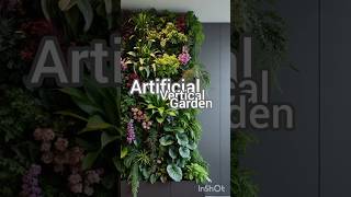 Elevate your space with artificial vertical garden #ArtificialVerticalGarden #InteriorDesign #home