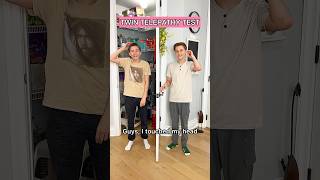 Twin telepathy is REAL!!! 😱 #shorts #funny  #sharpefamilysingers