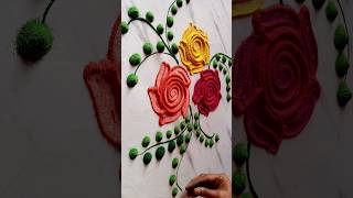 #rangoli #shortsvideo #easy rangoli #simplerangoli #flowers rangoli