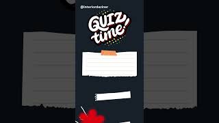 Dezine Quiz Time  #interiordesign #design #homedecor  #homedesign #designquiz #interior #design