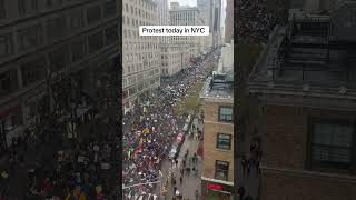 Protest today in NYC #handsoff #nycprotest #protest2025