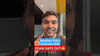 Rajasthan Police Constable 2025 Exam Date Out 🤩 #shorts #updates #utkarsh  #latestnews #narendrasir