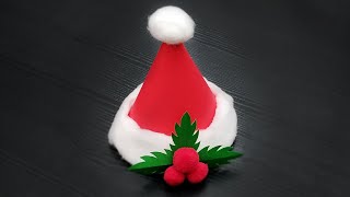 Paper Christmas Hat / DIY Paper Craft 🎅🏻❤️