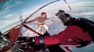 Sky diving without parachute