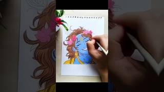 #krishna #janmashtamispecial #krishnaradha #art #painting #krishnalove #kanhasojazara #trendingvideo