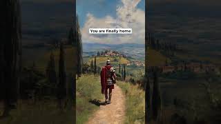 He’s finally home #StoicWisdom #RomanSoldier