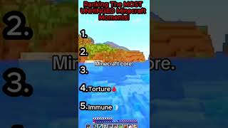 Ranking The MOST UNHINGED Minecraft Moments!
