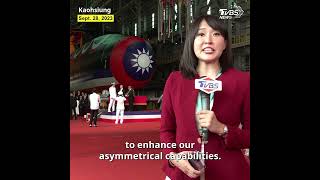Taiwan launches first domestically made submarine, marking defense milestone #shorts