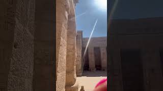 Inside Habu Temple #travel #egypt #egyption #travelegypt #travelvlog #history