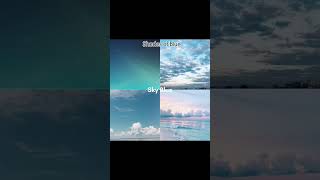 Different shades of blue 💙 #aesthetic #blueaesthetic #colors #shades