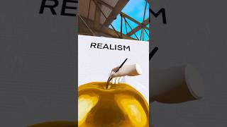 Minecraft vs Realism | Golden Apple #minecraft #vr #drawing #painting #art #minecraftrealistic