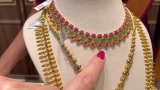 Gold jewelry in India, Kerala. Authentic and unique Indian jewelry, 22karat gold