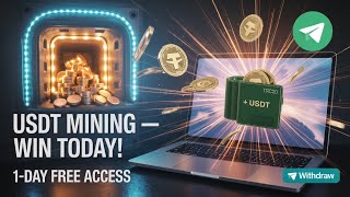 USDT Mining App — Free USDT Mining Website with Instant Withdrawal | Test for 1 Day