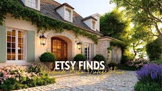 Handmade Boho Vintage Home with Etsy Finds   Authentic, Artistic Living Tour