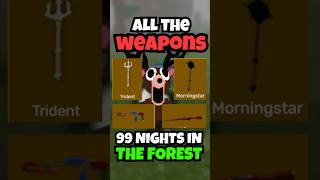 『99 Nights in the Forest』に登場する全武器！⚔️🪓 遠距離武器 + 近接武器 – Roblox