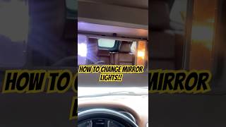 How to change mirror lights and #jeepgrandcherokee  #howto
