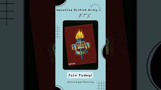 Join ETS in UBA today! #britisharmy #roblox #shorts #robloxmilitary 