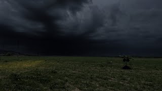 Open Field Thunderstorm | Deep Rolling Thunders Before Night | Calm Before the Storm | 3 HOURS