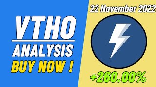 VTHO price prediction, 250% profit book?  VeThor Token price prediction | crypto signals 22 Nov 2022