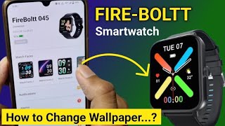 how to set wallpaper in fireboltt smartwatch | add custom wallpaper fire bolt smartwatch | Fireboltt
