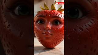 Terrifying Strawberry Face! 🍓😱 Ultra-Realistic AI Horror Art”
