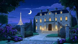 Romantic 1940s Paris Summer night with oldies playing in another room