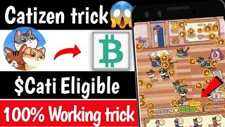$Catizen 100% Eligible trick 😱 Catizen bot withdrawal | Real crypto loot