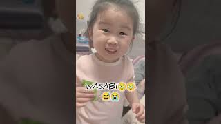 First Taste of Wasabi Didn't Go Well 🥹😅😁 #funny #comedy #hillarious