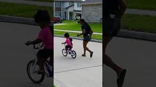Our three year old learning how to ride a bike! 🤩 #howtorideabike