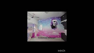 Transform Your Space with Customized Wallpapers!" #CustomWallpaper #HomeTransformation #interior