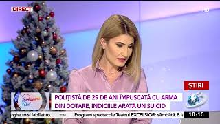 Ea e Sabina, polițista de 29 de ani care s a împuşcat în cap într un bloc din Braşov  Azi era ziua e